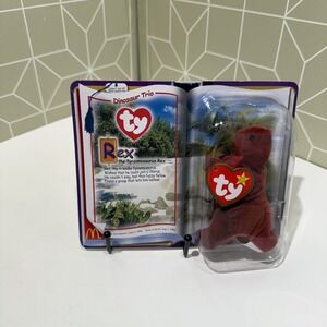 2000 Ty Teenie Beanie Babies Rex The Tyrannosaurus‎ Rex #2 McDonald's
